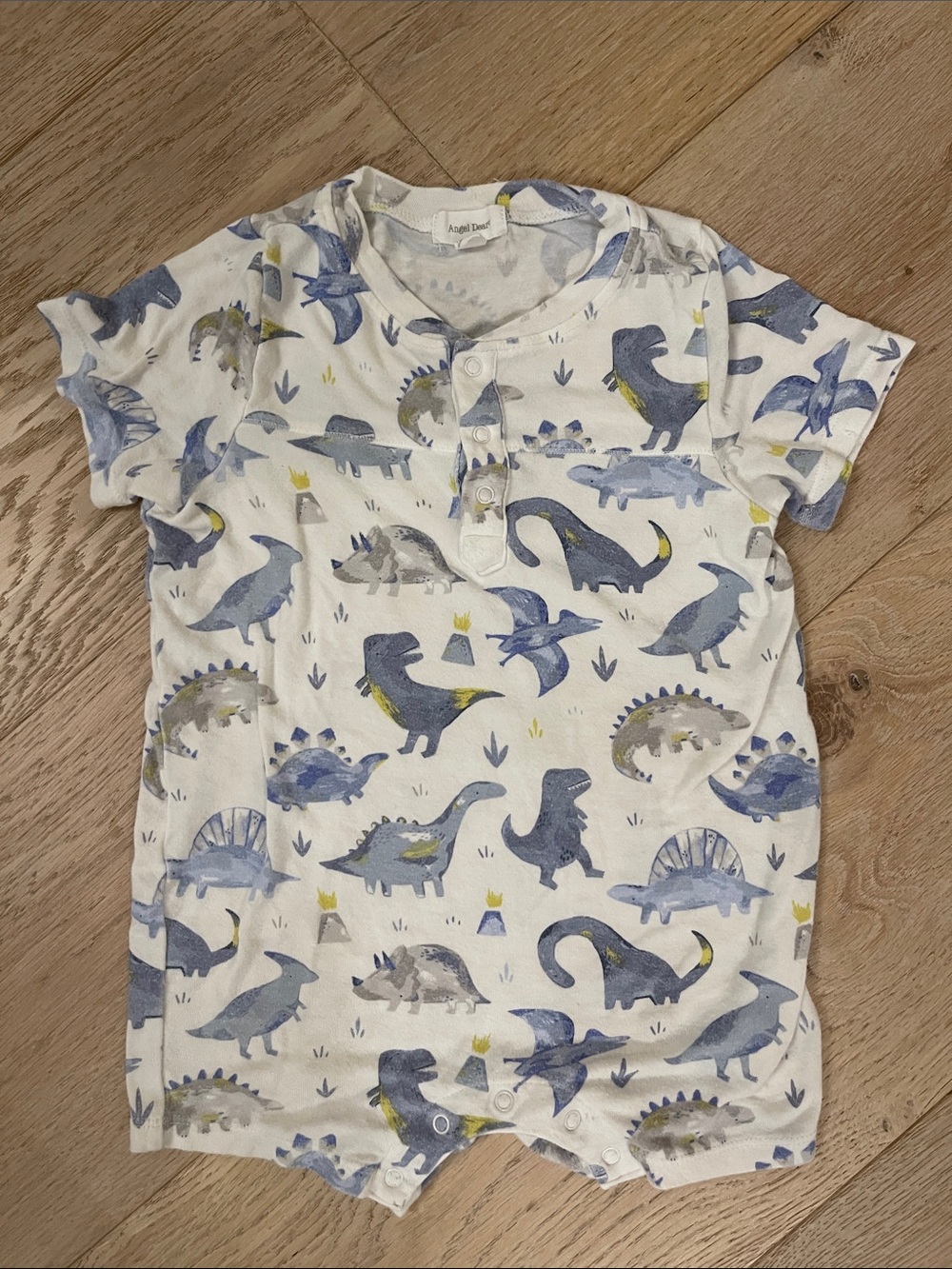Angel Dear Dinosaur Short Sleeve Romper size 12-18 months